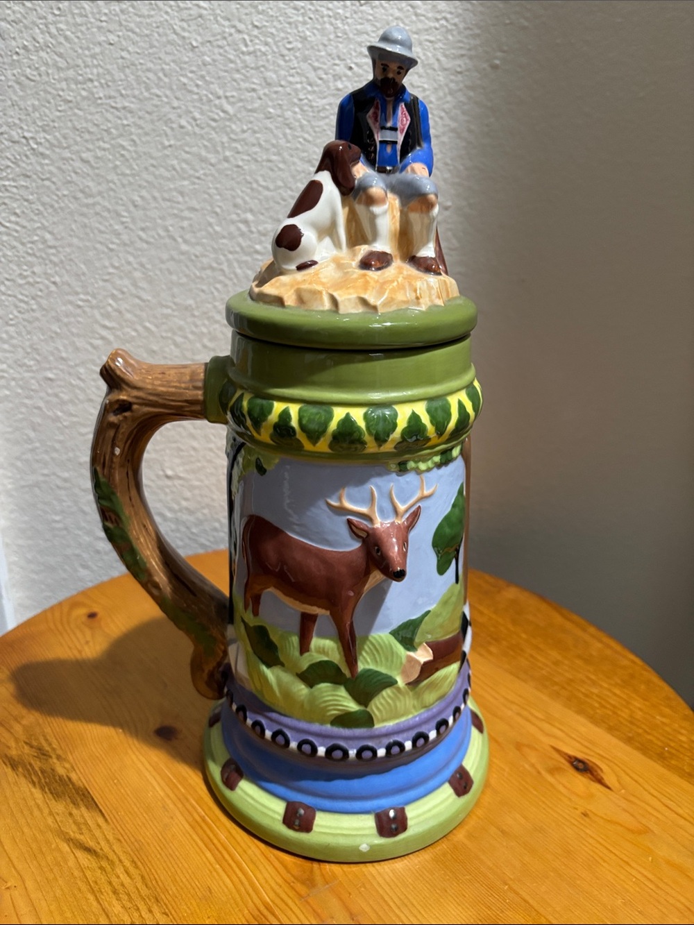 Ceramic Hunting Scene Stein